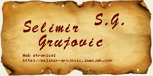 Selimir Grujović vizit kartica